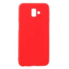 Силиконовый (TPU) чехол Deexe Matte Case для Samsung Galaxy J6+ (J610) - Red