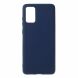 Силиконовый (TPU) чехол Deexe Matte Case для Samsung Galaxy S20 Plus (G985) - Dark Blue. Фото 1 из 5