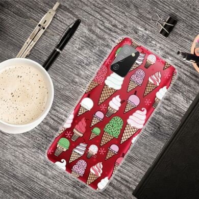 Силіконовий (TPU) чохол Deexe Pretty Glossy для Samsung Galaxy A02s (A025) - Colorful Ice Cream