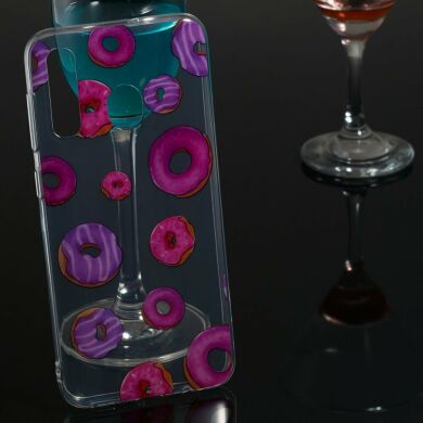 Силіконовий (TPU) чохол Deexe Pretty Glossy для Samsung Galaxy A50 (A505) - Doughnuts