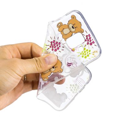 Силиконовый (TPU) чехол Deexe Pretty Glossy для Samsung Galaxy A6 2018 (A600) - Cute Bear