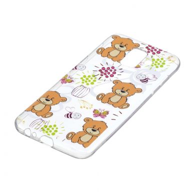 Силиконовый (TPU) чехол Deexe Pretty Glossy для Samsung Galaxy A6 2018 (A600) - Cute Bear