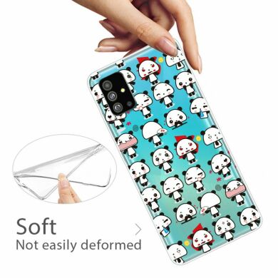 Силіконовий (TPU) чохол Deexe Pretty Glossy для Samsung Galaxy S20 Plus (G985) - Mini Pandas