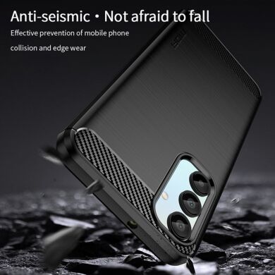 Силіконовий (TPU) чохол MOFI Carbon Fiber для Samsung Galaxy A16 (A165) - Black