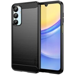 Силіконовий (TPU) чохол MOFI Carbon Fiber для Samsung Galaxy A16 (A165) - Black