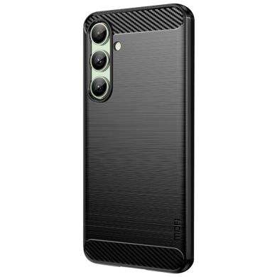 Силиконовый (TPU) чехол MOFI Carbon Fiber для Samsung Galaxy S24 FE (S721) - Black