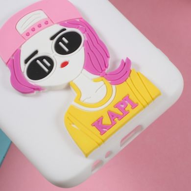 Силиконовый (TPU) чехол UniCase 3D Cartoon Pattern для Samsung Galaxy J6 2018 (J600) - Girl Pattern