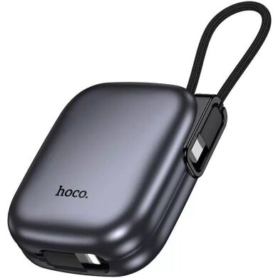 Внешний аккумулятор HOCO Q49 Peak PD20W (10000mAh) + кабель Type-C + Lightning - Metal Gray
