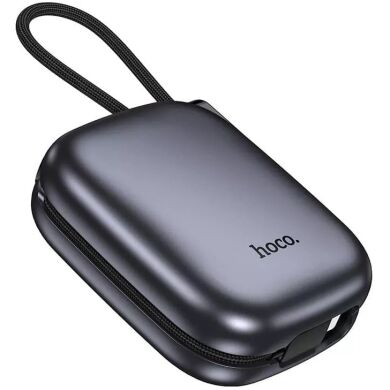 Внешний аккумулятор HOCO Q49 Peak PD20W (10000mAh) + кабель Type-C + Lightning - Metal Gray