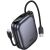 Внешний аккумулятор HOCO Q49 Peak PD20W (10000mAh) + кабель Type-C + Lightning - Metal Gray