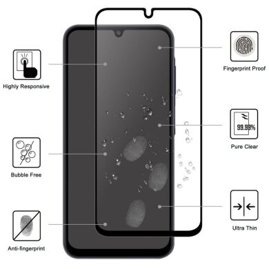 Защитное стекло Deexe Full Glue Coverage для Samsung Galaxy A27 (A276) - Black