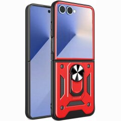 Защитный чехол Deexe Armor Shield для Samsung Galaxy Flip 8 - Red