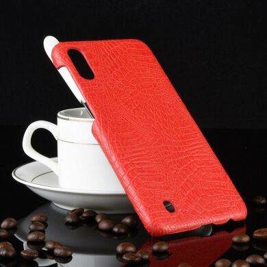 Защитный чехол Deexe Croco Style для Samsung Galaxy M10 (M105) - Red