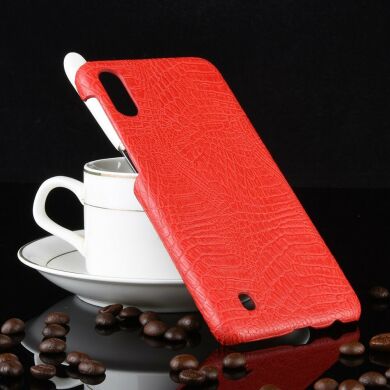 Захисний чохол Deexe Croco Style для Samsung Galaxy M10 (M105) - Red
