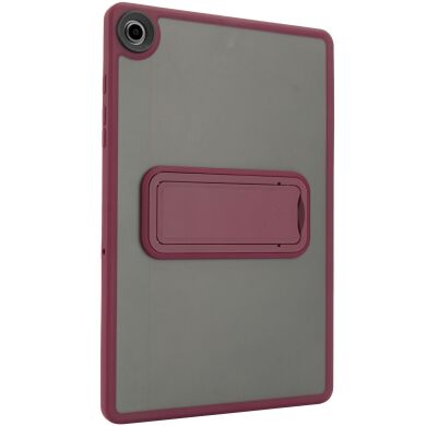 Захисний чохол Deexe Crystal Kickstand для Samsung Galaxy Tab A11 Plus (X230/236) - Wine Red