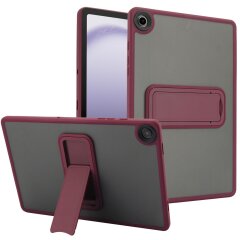 Захисний чохол Deexe Crystal Kickstand для Samsung Galaxy Tab A11 Plus (X230/236) - Wine Red