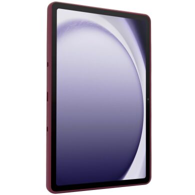 Захисний чохол Deexe Crystal Kickstand для Samsung Galaxy Tab A11 Plus (X230/236) - Wine Red