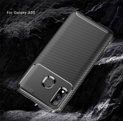 Защитный чехол Deexe Fusion для Samsung Galaxy A30 (A305) / A20 (A205) - Brown