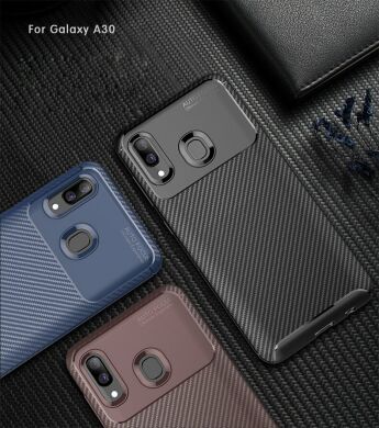 Защитный чехол Deexe Fusion для Samsung Galaxy A30 (A305) / A20 (A205) - Blue