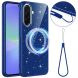 Защитный чехол Deexe Glitter Case with MagSafe для Samsung Galaxy A37 (A376) / A36 (A366) / A56 (A566) - Blue. Фото 1 из 7