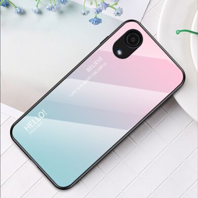 Защитный чехол Deexe Gradient Color для Samsung Galaxy A03 Core (A032) - Pink / Blue