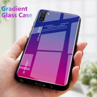 Защитный чехол Deexe Gradient Color для Samsung Galaxy Note 10 (N970) - Pink / Purple