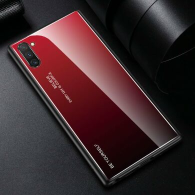 Захисний чохол Deexe Gradient Color для Samsung Galaxy Note 10 (N970) - Red / Black