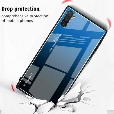 Защитный чехол Deexe Gradient Color для Samsung Galaxy Note 10 (N970) - Blue / Rose