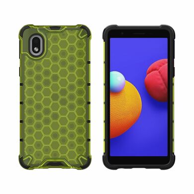 Защитный чехол Deexe Honeycomb Series для Samsung Galaxy A01 Core (A013) - Green