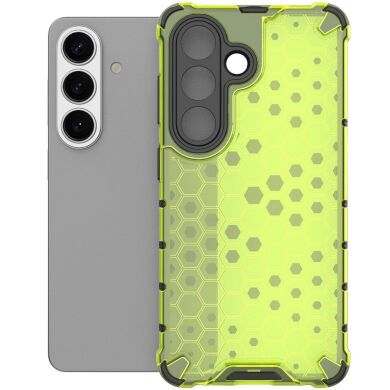 Захисний чохол Deexe Honeycomb Series для Samsung Galaxy S26 - Green