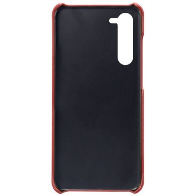 Защитный чехол Deexe Leather Back Cover для Samsung Galaxy S24 - Red