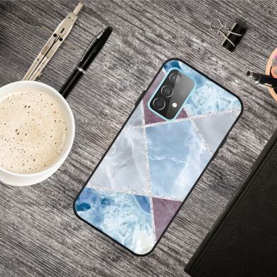 Защитный чехол Deexe Marble Series для Samsung Galaxy A52 (A525) / A52s (A528) - Blue / Grey / Purple