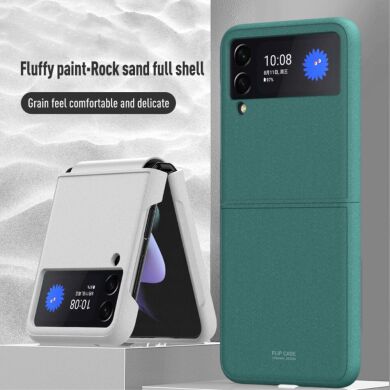 Защитный чехол Deexe Rock Sand для Samsung Galaxy Flip 3 - Green