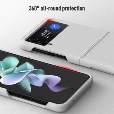 Защитный чехол Deexe Rock Sand для Samsung Galaxy Flip 3 - Green
