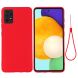 Захисний чохол Deexe Silicone Case для Samsung Galaxy A52 (A525) / A52s (A528) - Red