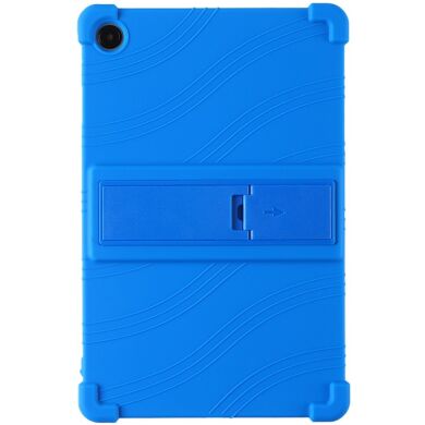 Защитный чехол Deexe Silicone Kickstand для Samsung Galaxy Tab A9 Plus (X210/216) - Dark Blue