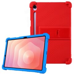 Защитный чехол Deexe Silicone Kickstand для Samsung Galaxy Tab S11 (X730/X736) - Red
