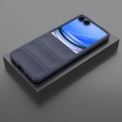 Защитный чехол Deexe Terra Case для Samsung Galaxy Flip 8 - Dark Blue
