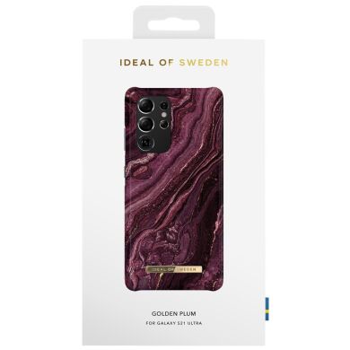 Защитный чехол iDeal Of Sweden Printed Case для Samsung Galaxy S21 Ultra (G998) - Golden Plum