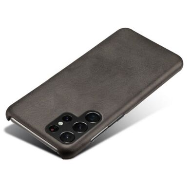 Защитный чехол KSQ Leather Cover для Samsung Galaxy S22 Ultra - Black