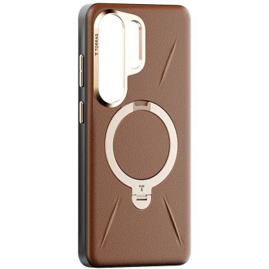 Защитный чехол TORRAS Ostand Q3 VegSkin (with MagSafe) для Samsung Galaxy S26 Ultra - Brown