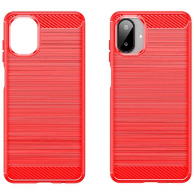 Защитный чехол UniCase Carbon для Samsung Galaxy A07 (A075) - Red