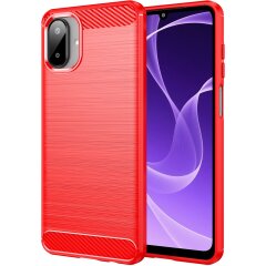 Защитный чехол UniCase Carbon для Samsung Galaxy A07 (A075) - Red