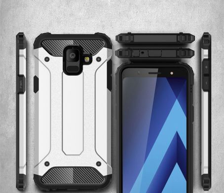 Защитный чехол UniCase Rugged Guard для Samsung Galaxy A6 2018 (A600) - Silver