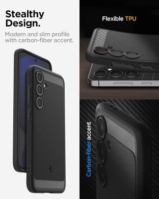 Захисний чохол Spigen (SGP) Rugged Armor для Samsung Galaxy S24 FE (S721) - Black