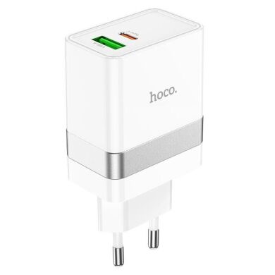 Сетевое зарядное устройство Hoco N21 PD30W + QC3.0 - White