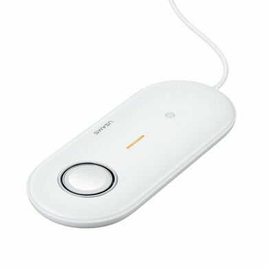 Беспроводное зарядное устройство USAMS US-CD119 2 in 1 + кабель - White