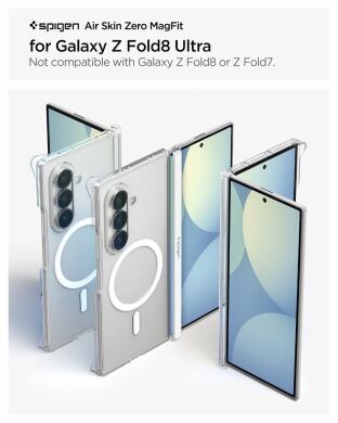 Защитный чехол Spigen AirSkin Zero (MagFit) для Samsung Galaxy Fold 8 Ultra (ACS11495) - Clear