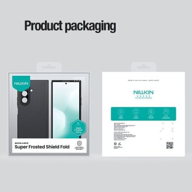 Пластиковый чехол NILLKIN Super Frosted Shield Magnetic (FF) для Samsung Galaxy Fold 8 Ultra - Transparent Black