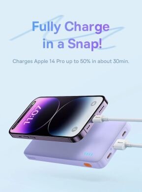 Зовнішній акумулятор Baseus AirPow 20W (30000mAh) PPQD09010 - Black